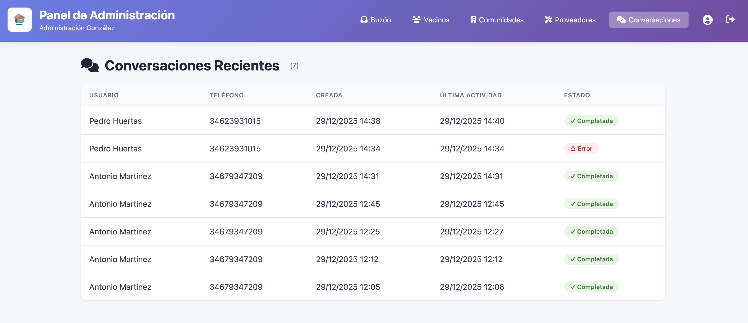 Visor de conversaciones de WhatsApp